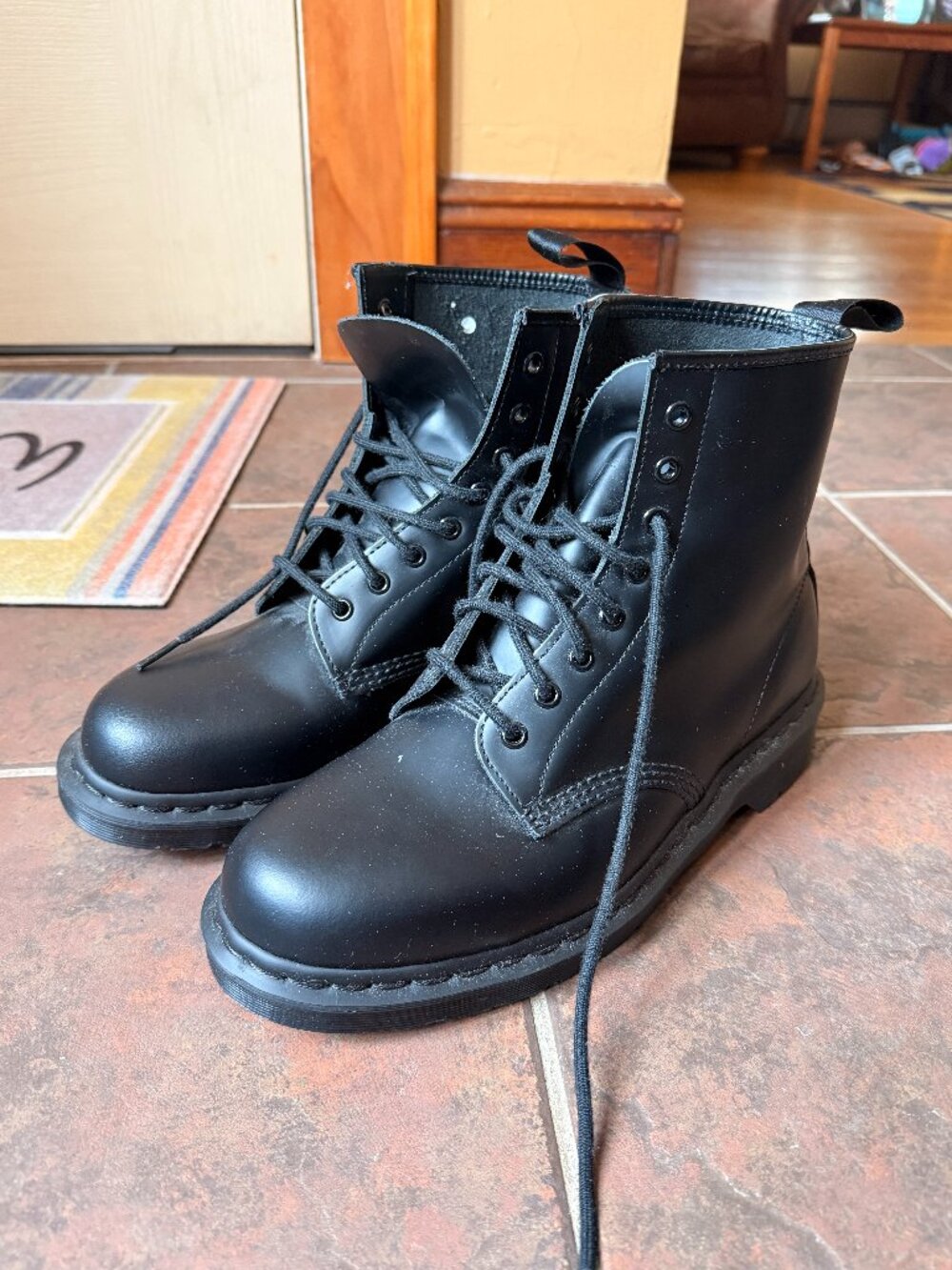 Dr. Martens 1460 Mono Black Smooth Leather Boots